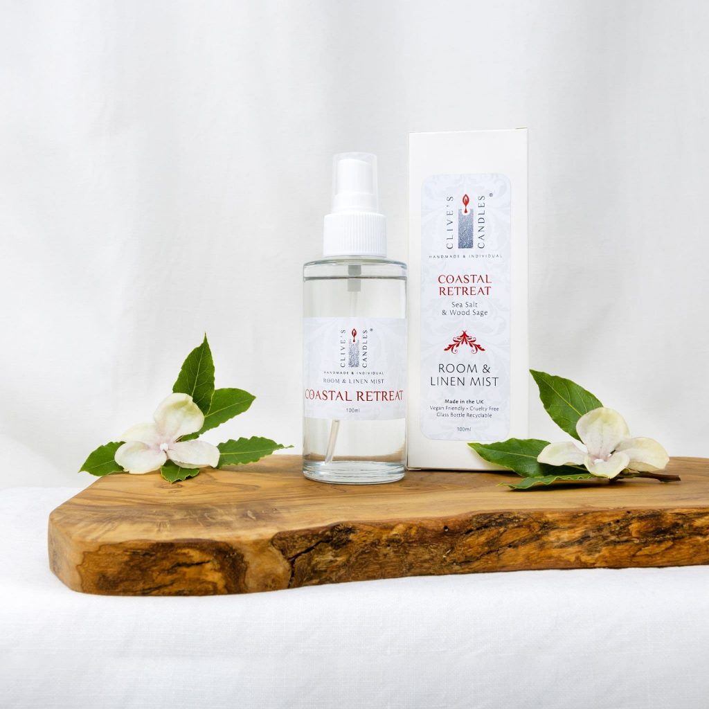 Coastal Retreat Room & Linen Spray, Sea Salt & Wood Sage