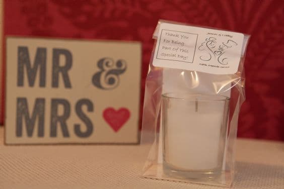 The 'Classic' Candle In A Glass Wedding Favour
