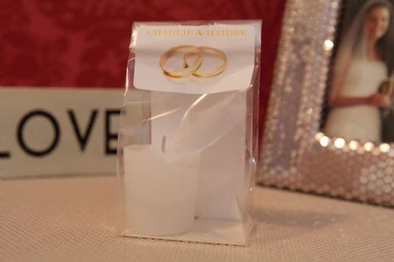 The Essentials Candle In A Glass Wedding Favour