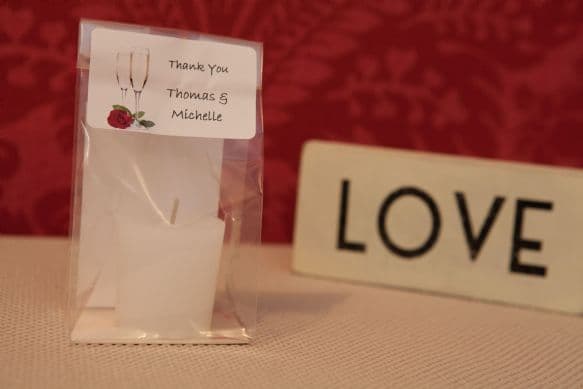 The Essentials Candle In A Glass Wedding Favour