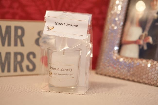 The Plavour Candle In A Glass Wedding Favour